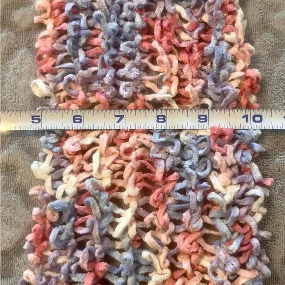 Chunky Knit Loop Scarf Multicolor Infinity Soft Cozy Winter - Picture 2 of 3